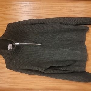 💜Ribbed 1/4 knit sweater